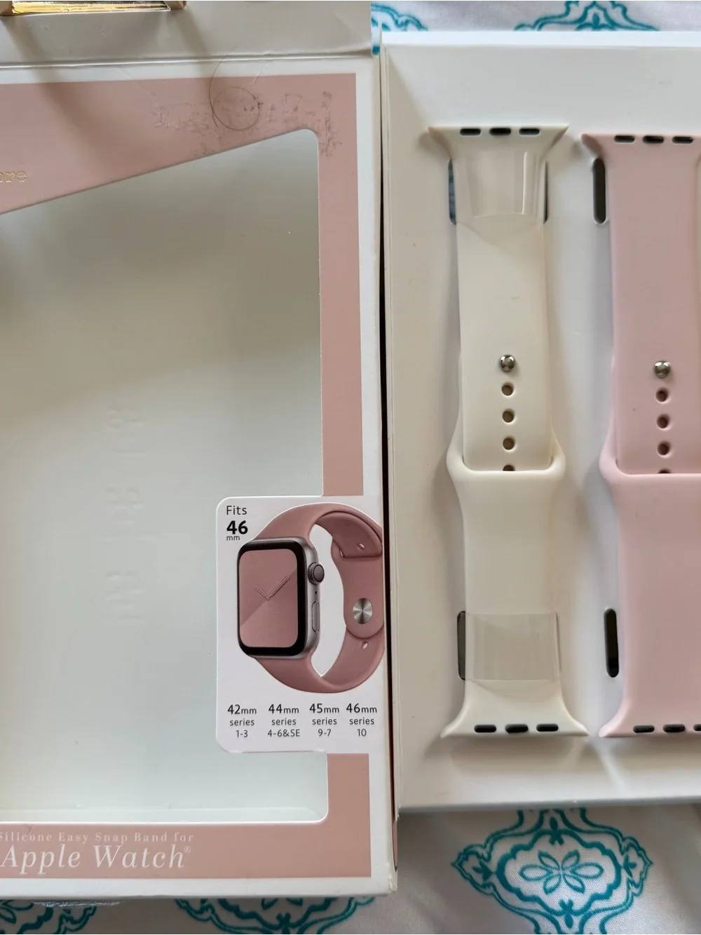 Nanette Lepore Silicone Watch Bands in White, Pink & Black